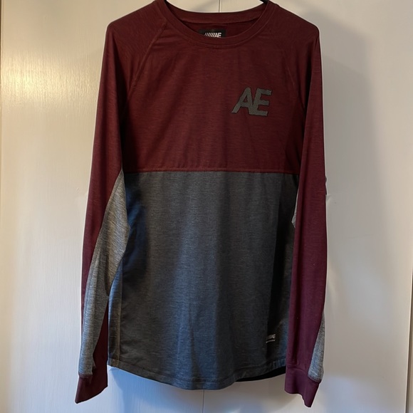 American Eagle men’s long sleeve T shirt size medium-tall 2 for 15. - Picture 1 of 7